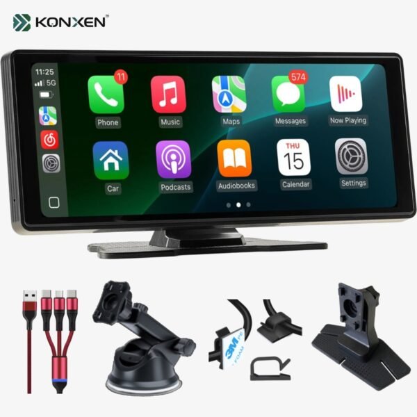 Konxen Draadloos CarPlay & Android Auto Touchscreen