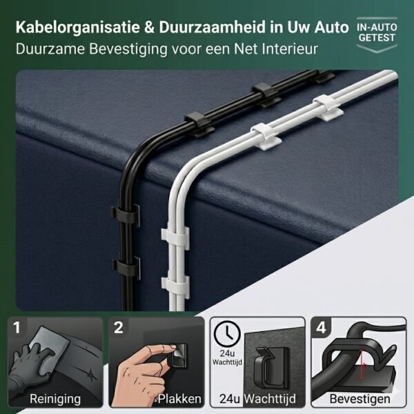 Zelfklevende Kabelclips & Organizers voor Auto Dashboard
