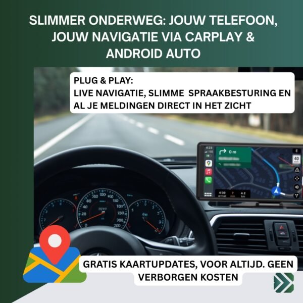 Plug & Play Draadloos CarPlay & Android Auto Touchscreen